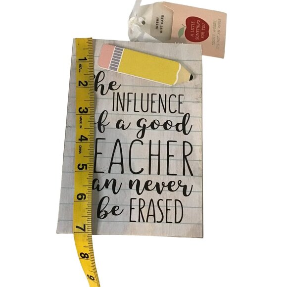 Wooden Teacher Appreciation Gift Card Holder With Pencil Design - Picture 5 of 6